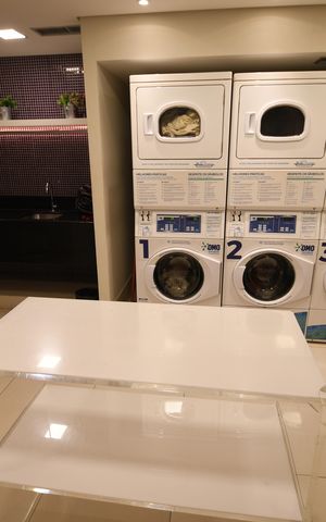 Studio à venda com 49m², 1 quarto e 1 vagaLavanderia