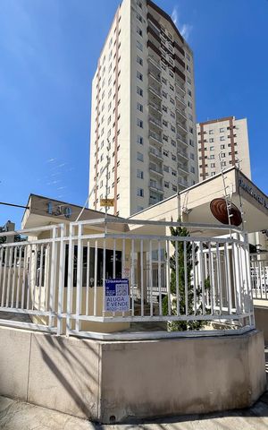 Apartamento à venda com 59m², 2 quartos e 1 vagaFachada + plaquinha