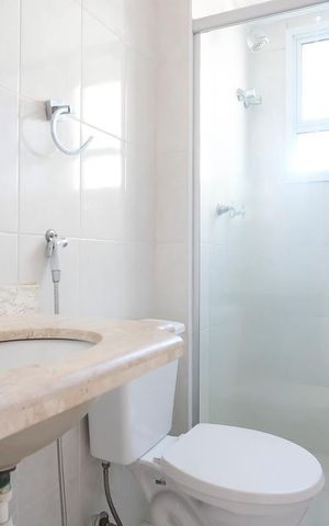 Apartamento à venda com 59m², 2 quartos e 1 vagaBanheiro da suíte