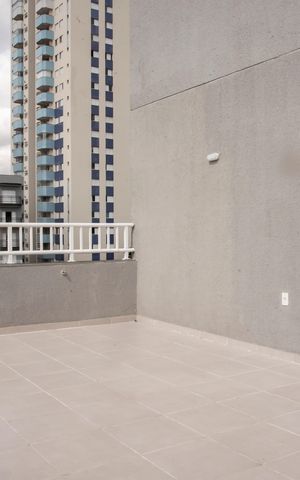 Studio à venda com 53m², 1 quarto e sem vagaVaranda