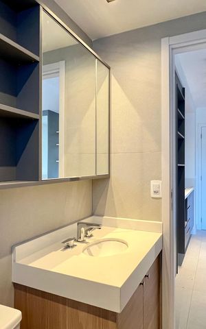Studio para alugar com 30m², 1 quarto e sem vaga Studio para alugar com 30m², 1 quarto e sem vagaBanheiro