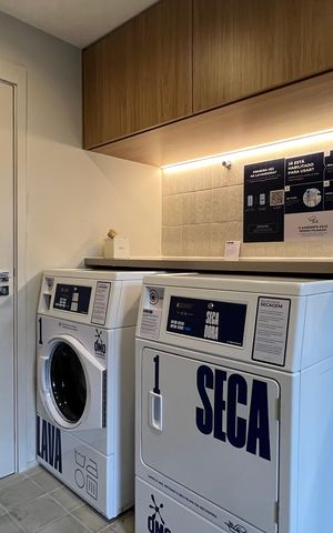 Studio para alugar com 30m², 1 quarto e sem vaga Studio para alugar com 30m², 1 quarto e sem vagaLavanderia