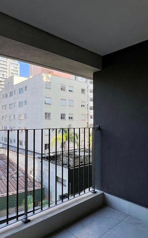 Studio para alugar com 30m², 1 quarto e sem vaga Studio para alugar com 30m², 1 quarto e sem vagaVaranda
