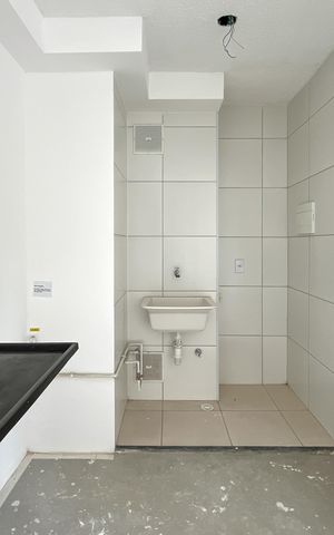Apartamento à venda com 39m², 2 quartos e sem vagaCozinha e Área de Serviço