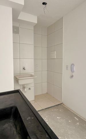 Apartamento à venda com 39m², 2 quartos e sem vagaCozinha e Área de Serviço