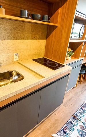 Studio para alugar com 24m², 1 quarto e sem vaga Studio para alugar com 24m², 1 quarto e sem vagaCozinha