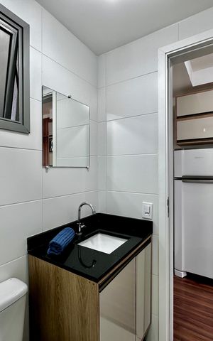 Studio à venda com 25m², 1 quarto e sem vaga Studio à venda com 25m², 1 quarto e sem vagaBanheiro