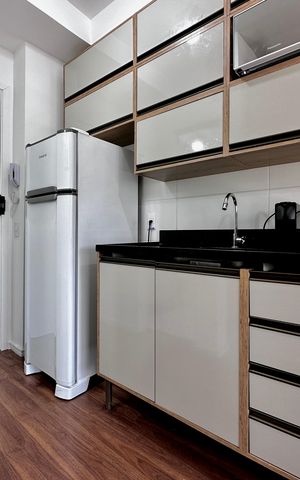 Studio à venda com 25m², 1 quarto e sem vaga Studio à venda com 25m², 1 quarto e sem vagaCozinha