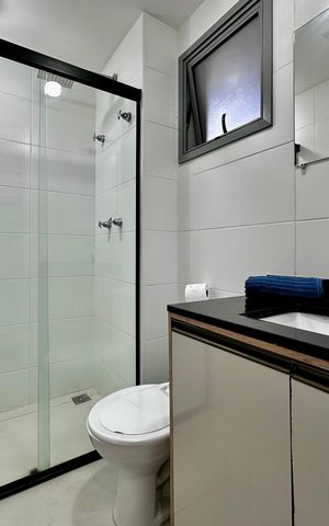 Studio à venda com 25m², 1 quarto e sem vaga Studio à venda com 25m², 1 quarto e sem vagaBanheiro