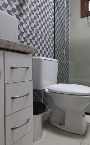 Casa de condomínio para alugar com 43m², 1 quarto e 1 vagaBanheiro
