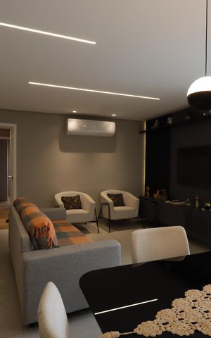 Apartamento à venda com 266m², 3 quartos e 3 vagasSala