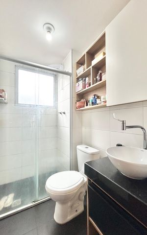Apartamento à venda com 39m², 2 quartos e 1 vaga Apartamento à venda com 39m², 2 quartos e 1 vagaBanheiro