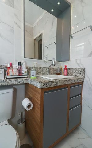 Apartamento para alugar com 58m², 2 quartos e 1 vagaBanheiro