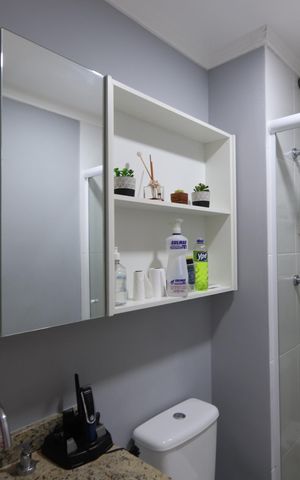 Apartamento à venda com 55m², 2 quartos e 1 vagaBanheiro da Suíte