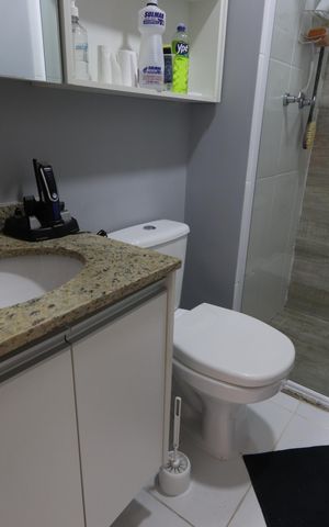 Apartamento à venda com 55m², 2 quartos e 1 vagaBanheiro da Suíte