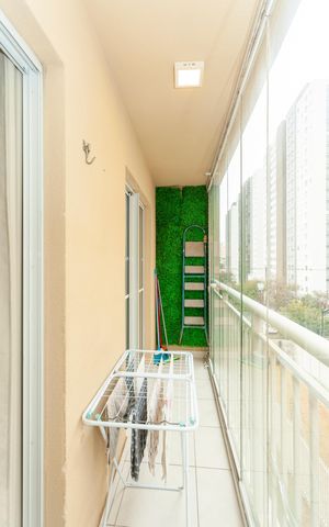 Studio à venda com 31m², 1 quarto e sem vagaVaranda