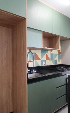 Apartamento para alugar com 42m², 1 quarto e 1 vagaCozinha e Área de Serviço