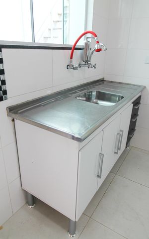 Casa à venda com 110m², 2 quartos e 1 vagaCozinha 