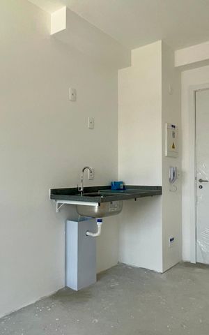 Apartamento à venda com 26m², 1 quarto e 1 vaga Apartamento à venda com 26m², 1 quarto e 1 vagaSala
