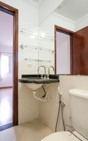 Apartamento à venda com 69m², 2 quartos e 1 vagaBanheiro da suíte