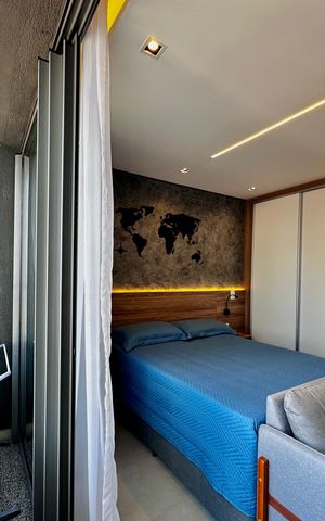Studio à venda com 25m², 1 quarto e sem vagaSacada do Quarto