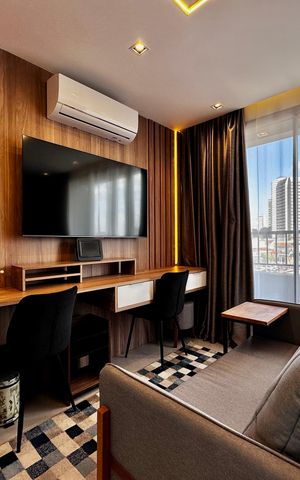 Studio à venda com 25m², 1 quarto e sem vagaSala