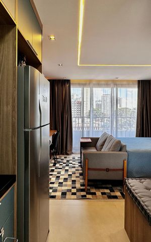 Studio à venda com 25m², 1 quarto e sem vagaCozinha