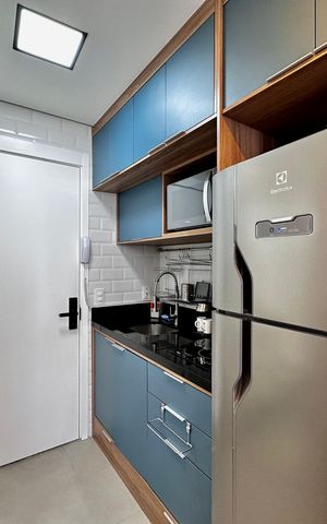 Studio à venda com 25m², 1 quarto e sem vagaCozinha