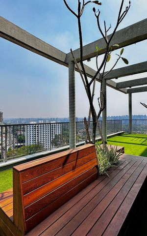 Studio à venda com 25m², 1 quarto e sem vagaTerraço