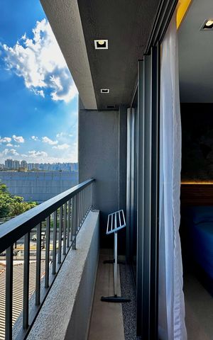 Studio à venda com 25m², 1 quarto e sem vagaSacada do Quarto