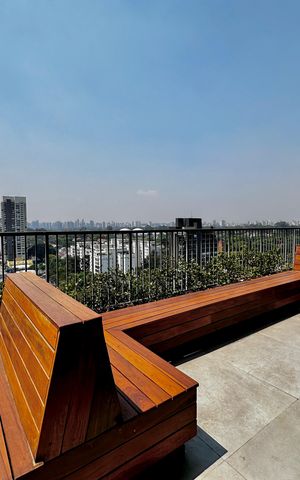 Studio à venda com 25m², 1 quarto e sem vagaTerraço