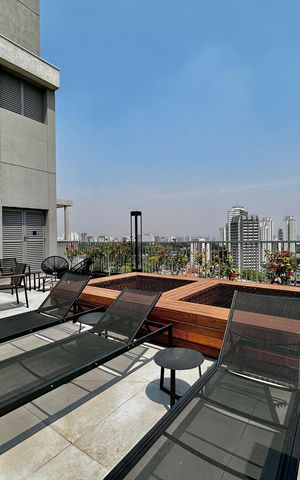 Studio à venda com 25m², 1 quarto e sem vagaÁrea comum - Piscina