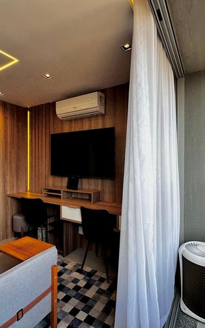 Studio à venda com 25m², 1 quarto e sem vagaSacada do Quarto