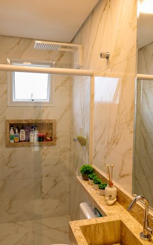 Casa de condomínio à venda com 60m², 2 quartos e 1 vaga Casa de condomínio à venda com 60m², 2 quartos e 1 vagaBanheiro