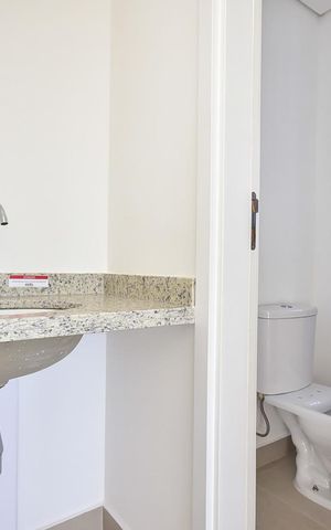Apartamento à venda com 58m², 1 quarto e 2 vagasBanheiro