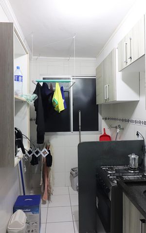 Apartamento à venda com 55m², 2 quartos e 1 vagaCozinha e Área de Serviço