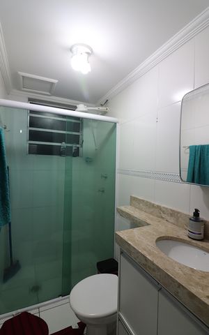 Apartamento à venda com 55m², 2 quartos e 1 vagaBanheiro Social