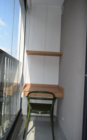 Studio para alugar com 25m², 1 quarto e sem vagaVaranda