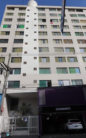 Apartamento para alugar com 28m², 1 quarto e 1 vagaFachada do Prédio