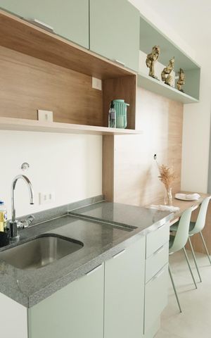 Apartamento à venda com 27m², 1 quarto e sem vaga Apartamento à venda com 27m², 1 quarto e sem vagaCozinha