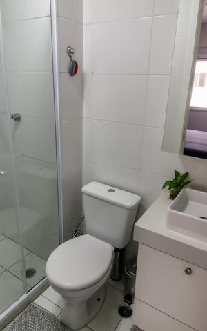 Studio à venda com 24m², 1 quarto e sem vaga Studio à venda com 24m², 1 quarto e sem vagaBanheiro da Suíte