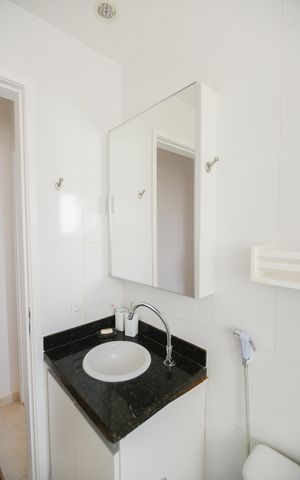 Apartamento para alugar com 49m², 2 quartos e 1 vaga Apartamento para alugar com 49m², 2 quartos e 1 vagaBanheiro
