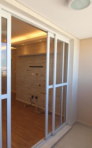 Apartamento para alugar com 100m², 3 quartos e 2 vagasSala - Varanda