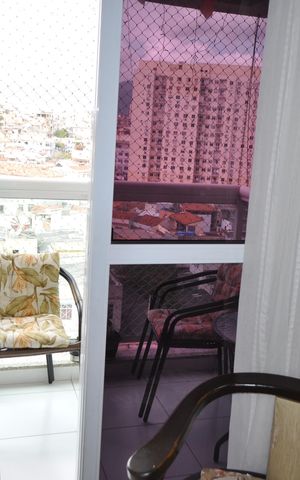 Apartamento à venda com 68m², 3 quartos e 1 vagaSacada/Sala