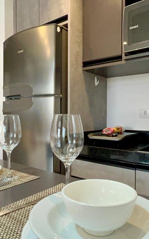 Studio à venda com 30m², 1 quarto e 1 vagaCozinha