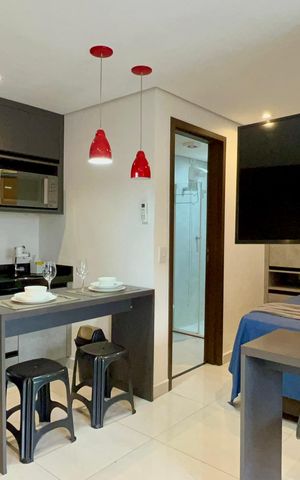 Studio à venda com 30m², 1 quarto e 1 vagaStudio