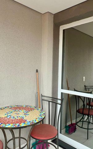 Studio à venda com 30m², 1 quarto e 1 vagaVaranda