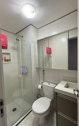 Apartamento à venda com 84m², 3 quartos e 1 vaga Apartamento à venda com 84m², 3 quartos e 1 vagaBanheiro da Suíte