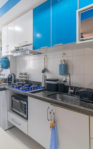 Apartamento à venda com 56m², 2 quartos e 1 vagaCozinha e Área de Serviço