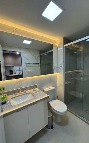 Apartamento à venda com 30m², 1 quarto e 1 vaga Apartamento à venda com 30m², 1 quarto e 1 vagaBanheiro